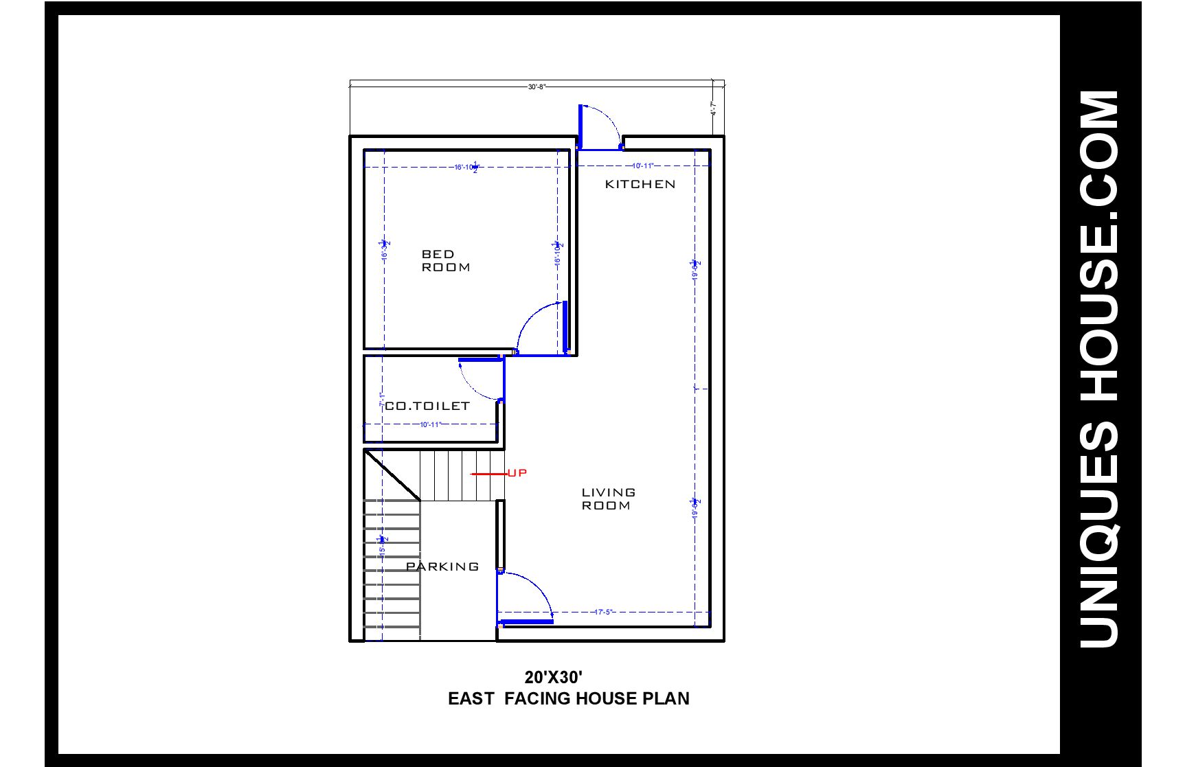 20X30EAST-FACING-HOUSE-PLAN