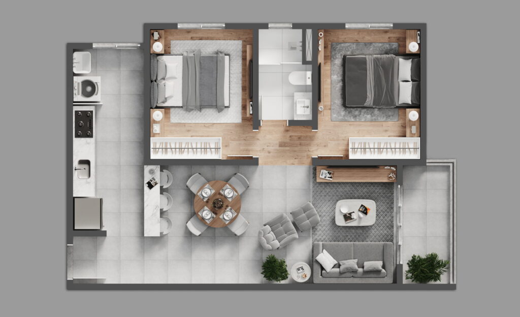 22X35 WEST FACING HOUSE PLAN