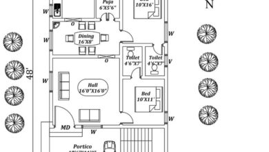 28-3X48 NORTH FACING HOUSE PLAN