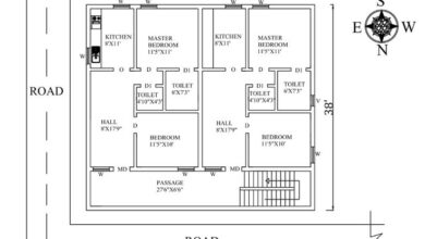 42X38 NORTH FACING HOUSE PLAN